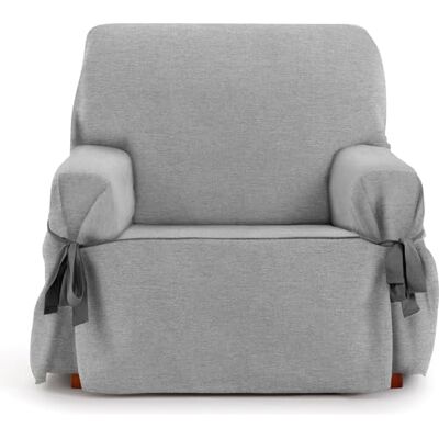 ECOMMERC3 Sofföverdrag 1-sits icke-elastiskt jacquardtyg – grå sofföverdrag med dekorativa band och elegant skydd för din soffa ECOMMERC3 Sofföverdrag 1-sits icke-elastiskt jacquardtyg – grå sofföverdrag med dekorativa band och elegant skydd för din soffa