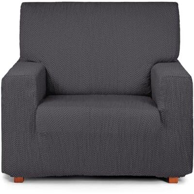 Eysa Ljus elastisk sofföverdrag 1-sits antracit Eysa Ljus elastisk sofföverdrag 1-sits antracit