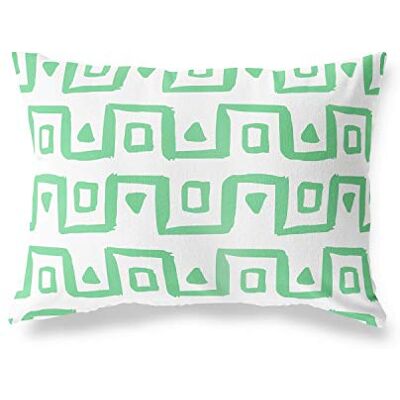 Bonamaison dekorativt kuddöverdrag, bensin grön-vit prydnadskuddöverdrag, heminredning örngott för vardagsrum, soffa, sovrum, storlek: 45 x 60 cm designad och tillverkad i Turkiet Bonamaison dekorativt kuddöverdrag, bensin grön-vit prydnadskuddöverdrag, heminredning örngott för vardagsrum, soffa, sovrum, storlek: 45 x 60 cm designad och tillverkad i Turkiet