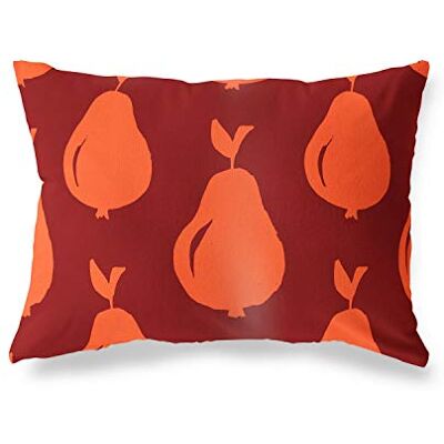 Bonamaison dekorativt kuddöverdrag orange & bordeux, prydnadskuddöverdrag, heminredning örngott för vardagsrum, soffa, sovrum, storlek: 35 x 50 cm – designad och tillverkad i Turkiet Bonamaison dekorativt kuddöverdrag orange & bordeux, prydnadskuddöverdrag, heminredning örngott för vardagsrum, soffa, sovrum, storlek: 35 x 50 cm – designad och tillverkad i Turkiet