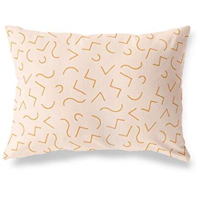 Bonamaison dekorativt kuddöverdrag orange och vitt, prydnadskuddöverdrag, heminredning örngott för vardagsrum, soffa, sovrum, storlek: 35 x 50 cm designad och tillverkad i Turkiet Bonamaison dekorativt kuddöverdrag orange och vitt, prydnadskuddöverdrag, heminredning örngott för vardagsrum, soffa, sovrum, storlek: 35 x 50 cm designad och tillverkad i Turkiet