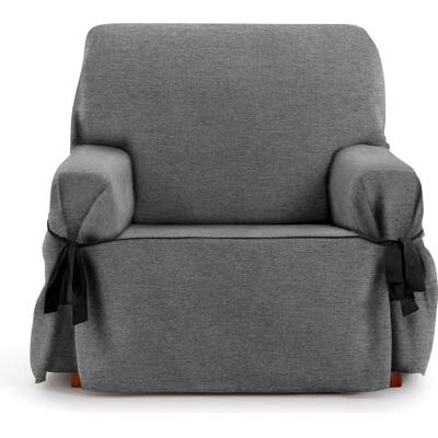ECOMMERC3 Sofföverdrag 1-sits icke-elastiskt jacquardtyg Antracitfärgat sofföverdrag med dekorativa band och elegant skydd för din soffa ECOMMERC3 Sofföverdrag 1-sits icke-elastiskt jacquardtyg Antracitfärgat sofföverdrag med dekorativa band och elegant skydd för din soffa