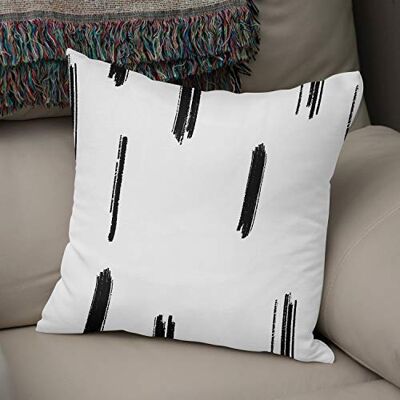Bonamaison dekorativt kuddöverdrag slumpmässigt mönster, prydnadskuddöverdrag, heminredning örngott för vardagsrum, soffa, sovrum, storlek: 43 x 43 cm – designad och tillverkad i Turkiet Bonamaison dekorativt kuddöverdrag slumpmässigt mönster, prydnadskuddöverdrag, heminredning örngott för vardagsrum, soffa, sovrum, storlek: 43 x 43 cm – designad och tillverkad i Turkiet