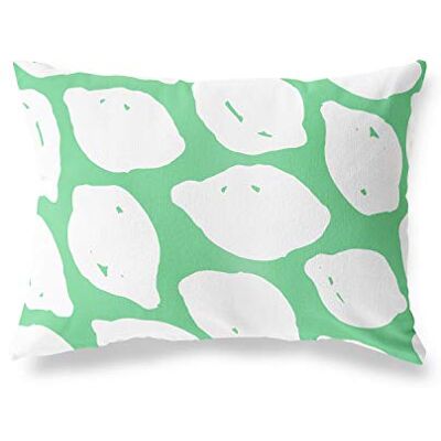 Bonamaison dekorativt kuddöverdrag, bensin grön-vit prydnadskuddöverdrag, heminredning örngott för vardagsrum, soffa, sovrum, storlek: 45 x 60 cm designad och tillverkad i Turkiet Bonamaison dekorativt kuddöverdrag, bensin grön-vit prydnadskuddöverdrag, heminredning örngott för vardagsrum, soffa, sovrum, storlek: 45 x 60 cm designad och tillverkad i Turkiet