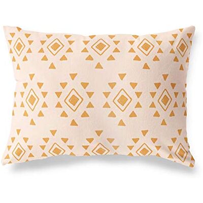 Bonamaison dekorativt kuddöverdrag, orange-Off vit prydnadskudde, heminredning örngott för vardagsrum, soffa, sovrum, storlek: 45 x 60 cm designad och tillverkad i Turkiet Bonamaison dekorativt kuddöverdrag, orange-Off vit prydnadskudde, heminredning örngott för vardagsrum, soffa, sovrum, storlek: 45 x 60 cm designad och tillverkad i Turkiet