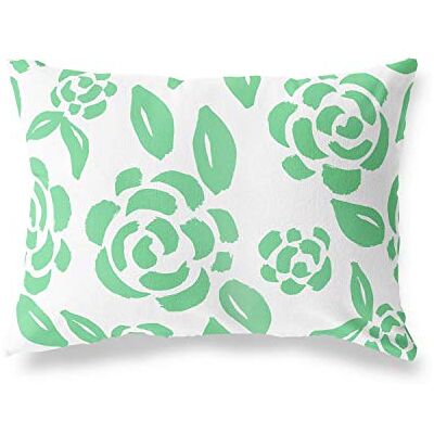 Bonamaison dekorativt kuddöverdrag, bensin grön-vit prydnadskuddöverdrag, heminredning örngott för vardagsrum, soffa, sovrum, storlek: 45 x 60 cm designad och tillverkad i Turkiet Bonamaison dekorativt kuddöverdrag, bensin grön-vit prydnadskuddöverdrag, heminredning örngott för vardagsrum, soffa, sovrum, storlek: 45 x 60 cm designad och tillverkad i Turkiet