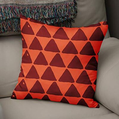 Bonamaison dekorativt kuddöverdrag orange Bordeux prydnadskuddöverdrag, heminredning örngott för vardagsrum, soffa, sovrum, storlek: 50 x 50 cm – designad och tillverkad i Turkiet Bonamaison dekorativt kuddöverdrag orange Bordeux prydnadskuddöverdrag, heminredning örngott för vardagsrum, soffa, sovrum, storlek: 50 x 50 cm – designad och tillverkad i Turkiet