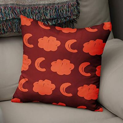 Bonamaison dekorativt kuddöverdrag orange Bordeux prydnadskuddöverdrag, heminredning örngott för vardagsrum, soffa, sovrum, storlek: 50 x 50 cm – designad och tillverkad i Turkiet Bonamaison dekorativt kuddöverdrag orange Bordeux prydnadskuddöverdrag, heminredning örngott för vardagsrum, soffa, sovrum, storlek: 50 x 50 cm – designad och tillverkad i Turkiet