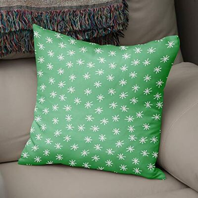 Bonamaison dekorativt kuddöverdrag bensingrönt och vitt, prydnadskuddöverdrag, heminredning örngott för vardagsrum, soffa, sovrum, storlek: 43 x 43 cm designad och tillverkad i Turkiet Bonamaison dekorativt kuddöverdrag bensingrönt och vitt, prydnadskuddöverdrag, heminredning örngott för vardagsrum, soffa, sovrum, storlek: 43 x 43 cm designad och tillverkad i Turkiet