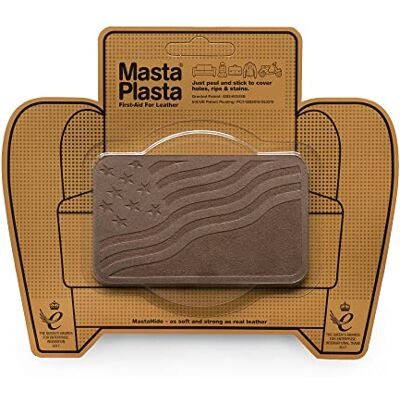 MastaPlasta Omedelbar självhäftande premium mocka och sammet reparationslapp – brun flagga 10 cm x 6 cm (4 tum x 2,4 tum). Klädsel kvalitetslappar för soffor, bilinredning, väskor, jackor och mer MastaPlasta Omedelbar självhäftande premium mocka och sammet reparationslapp – brun flagga 10 cm x 6 cm (4 tum x 2,4 tum). Klädsel kvalitetslappar för soffor, bilinredning, väskor, jackor och mer