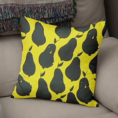 Bonamaison dekorativt kuddöverdrag neon gul & rök, prydnadskuddöverdrag, heminredning örngott för vardagsrum, soffa, sovrum, storlek: 43 x 43 cm designad och tillverkad i Turkiet Bonamaison dekorativt kuddöverdrag neon gul & rök, prydnadskuddöverdrag, heminredning örngott för vardagsrum, soffa, sovrum, storlek: 43 x 43 cm designad och tillverkad i Turkiet