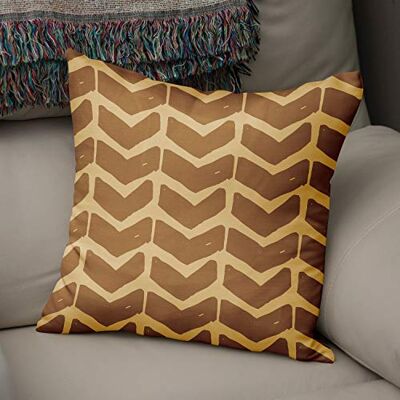 Bonamaison dekorativt kuddöverdrag bruna toner, kuddöverdrag för prydnadskudde, heminredning kuddfodral för vardagsrum, soffa, sovrum, storlek: 43 x 43 cm – designad och tillverkad i Turkiet Bonamaison dekorativt kuddöverdrag bruna toner, kuddöverdrag för prydnadskudde, heminredning kuddfodral för vardagsrum, soffa, sovrum, storlek: 43 x 43 cm – designad och tillverkad i Turkiet