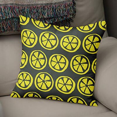 Bonamaison dekorativt kuddöverdrag neon gul & rök, prydnadskuddöverdrag, heminredning örngott för vardagsrum, soffa, sovrum, storlek: 43 x 43 cm designad och tillverkad i Turkiet Bonamaison dekorativt kuddöverdrag neon gul & rök, prydnadskuddöverdrag, heminredning örngott för vardagsrum, soffa, sovrum, storlek: 43 x 43 cm designad och tillverkad i Turkiet
