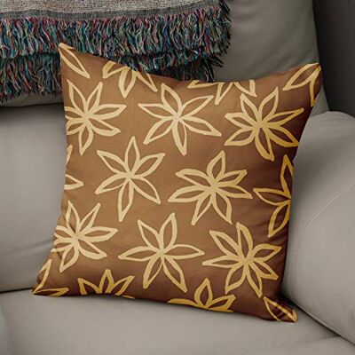 Bonamaison dekorativt kuddöverdrag bruna toner, kuddöverdrag för prydnadskudde, heminredning kuddfodral för vardagsrum, soffa, sovrum, storlek: 43 x 43 cm – designad och tillverkad i Turkiet Bonamaison dekorativt kuddöverdrag bruna toner, kuddöverdrag för prydnadskudde, heminredning kuddfodral för vardagsrum, soffa, sovrum, storlek: 43 x 43 cm – designad och tillverkad i Turkiet