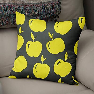 Bonamaison dekorativt kuddöverdrag neon gul & rök, prydnadskuddöverdrag, heminredning örngott för vardagsrum, soffa, sovrum, storlek: 43 x 43 cm designad och tillverkad i Turkiet Bonamaison dekorativt kuddöverdrag neon gul & rök, prydnadskuddöverdrag, heminredning örngott för vardagsrum, soffa, sovrum, storlek: 43 x 43 cm designad och tillverkad i Turkiet