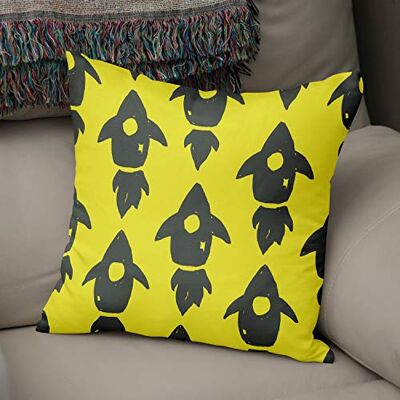 Bonamaison dekorativt kuddöverdrag neon gul & rök, prydnadskuddöverdrag, heminredning örngott för vardagsrum, soffa, sovrum, storlek: 43 x 43 cm designad och tillverkad i Turkiet Bonamaison dekorativt kuddöverdrag neon gul & rök, prydnadskuddöverdrag, heminredning örngott för vardagsrum, soffa, sovrum, storlek: 43 x 43 cm designad och tillverkad i Turkiet