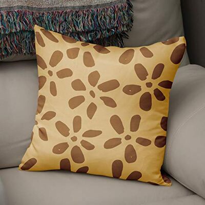 Bonamaison dekorativt kuddöverdrag bruna toner, kuddöverdrag för prydnadskudde, heminredning kuddfodral för vardagsrum, soffa, sovrum, storlek: 43 x 43 cm – designad och tillverkad i Turkiet Bonamaison dekorativt kuddöverdrag bruna toner, kuddöverdrag för prydnadskudde, heminredning kuddfodral för vardagsrum, soffa, sovrum, storlek: 43 x 43 cm – designad och tillverkad i Turkiet