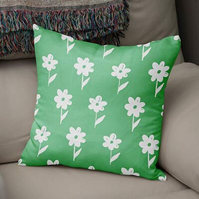 Bonamaison dekorativt kuddöverdrag bensingrönt och vitt, prydnadskuddöverdrag, heminredning örngott för vardagsrum, soffa, sovrum, storlek: 43 x 43 cm designad och tillverkad i Turkiet Bonamaison dekorativt kuddöverdrag bensingrönt och vitt, prydnadskuddöverdrag, heminredning örngott för vardagsrum, soffa, sovrum, storlek: 43 x 43 cm designad och tillverkad i Turkiet