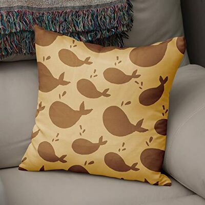 Bonamaison dekorativt kuddöverdrag bruna toner, kuddöverdrag för prydnadskudde, heminredning kuddfodral för vardagsrum, soffa, sovrum, storlek: 43 x 43 cm – designad och tillverkad i Turkiet Bonamaison dekorativt kuddöverdrag bruna toner, kuddöverdrag för prydnadskudde, heminredning kuddfodral för vardagsrum, soffa, sovrum, storlek: 43 x 43 cm – designad och tillverkad i Turkiet
