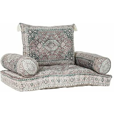 HOME DECOR Fåtölj Dkd Grön Bomull (4 st) HOME DECOR Fåtölj Dkd Grön Bomull (4 st)