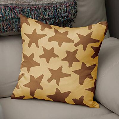 Bonamaison dekorativt kuddöverdrag bruna toner, kuddöverdrag för prydnadskudde, heminredning kuddfodral för vardagsrum, soffa, sovrum, storlek: 43 x 43 cm – designad och tillverkad i Turkiet Bonamaison dekorativt kuddöverdrag bruna toner, kuddöverdrag för prydnadskudde, heminredning kuddfodral för vardagsrum, soffa, sovrum, storlek: 43 x 43 cm – designad och tillverkad i Turkiet