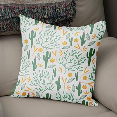 Bonamaison dekorativt kuddöverdrag slumpmässigt mönster, prydnadskuddöverdrag, heminredning örngott för vardagsrum, soffa, sovrum, storlek: 43 x 43 cm – designad och tillverkad i Turkiet Bonamaison dekorativt kuddöverdrag slumpmässigt mönster, prydnadskuddöverdrag, heminredning örngott för vardagsrum, soffa, sovrum, storlek: 43 x 43 cm – designad och tillverkad i Turkiet