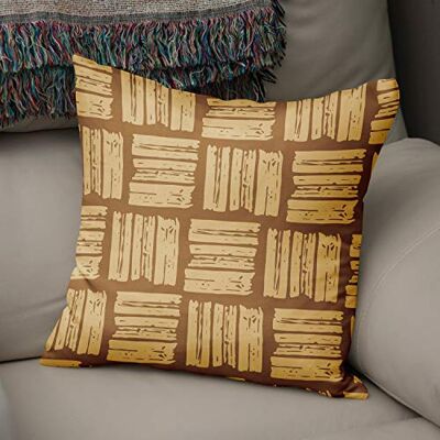 Bonamaison dekorativt kuddöverdrag bruna toner, kuddöverdrag för prydnadskudde, heminredning kuddfodral för vardagsrum, soffa, sovrum, storlek: 43 x 43 cm – designad och tillverkad i Turkiet Bonamaison dekorativt kuddöverdrag bruna toner, kuddöverdrag för prydnadskudde, heminredning kuddfodral för vardagsrum, soffa, sovrum, storlek: 43 x 43 cm – designad och tillverkad i Turkiet