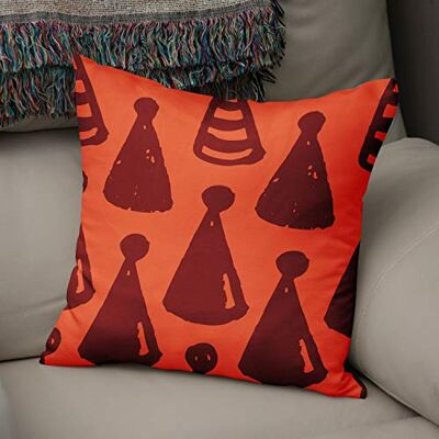 Bonamaison dekorativt kuddöverdrag orange Bordeux prydnadskuddöverdrag, heminredning örngott för vardagsrum, soffa, sovrum, storlek: 50 x 50 cm – designad och tillverkad i Turkiet Bonamaison dekorativt kuddöverdrag orange Bordeux prydnadskuddöverdrag, heminredning örngott för vardagsrum, soffa, sovrum, storlek: 50 x 50 cm – designad och tillverkad i Turkiet