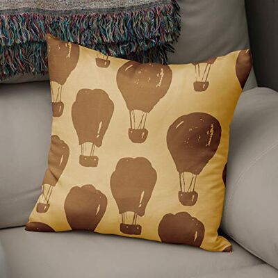 Bonamaison dekorativt kuddöverdrag bruna toner, kuddöverdrag för prydnadskudde, heminredning kuddfodral för vardagsrum, soffa, sovrum, storlek: 43 x 43 cm – designad och tillverkad i Turkiet Bonamaison dekorativt kuddöverdrag bruna toner, kuddöverdrag för prydnadskudde, heminredning kuddfodral för vardagsrum, soffa, sovrum, storlek: 43 x 43 cm – designad och tillverkad i Turkiet