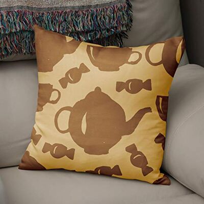 Bonamaison dekorativt kuddöverdrag bruna toner, kuddöverdrag för prydnadskudde, heminredning kuddfodral för vardagsrum, soffa, sovrum, storlek: 43 x 43 cm – designad och tillverkad i Turkiet Bonamaison dekorativt kuddöverdrag bruna toner, kuddöverdrag för prydnadskudde, heminredning kuddfodral för vardagsrum, soffa, sovrum, storlek: 43 x 43 cm – designad och tillverkad i Turkiet