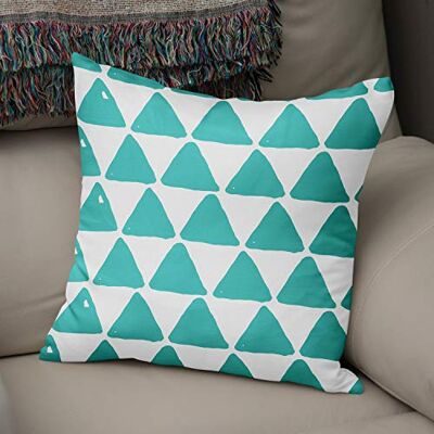 Bonamaison dekorativt kuddöverdrag turkos och vit, prydnadskuddöverdrag, heminredning örngott för vardagsrum, soffa, sovrum, storlek: 43 x 43 cm designad och tillverkad i Turkiet Bonamaison dekorativt kuddöverdrag turkos och vit, prydnadskuddöverdrag, heminredning örngott för vardagsrum, soffa, sovrum, storlek: 43 x 43 cm designad och tillverkad i Turkiet