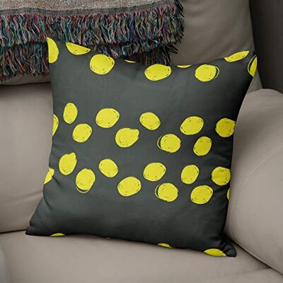 Bonamaison dekorativt kuddöverdrag neon gul & rök, prydnadskuddöverdrag, heminredning örngott för vardagsrum, soffa, sovrum, storlek: 43 x 43 cm designad och tillverkad i Turkiet Bonamaison dekorativt kuddöverdrag neon gul & rök, prydnadskuddöverdrag, heminredning örngott för vardagsrum, soffa, sovrum, storlek: 43 x 43 cm designad och tillverkad i Turkiet