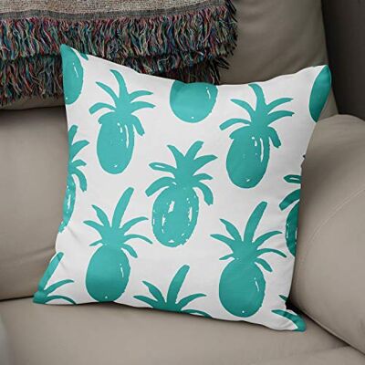 Bonamaison dekorativt kuddöverdrag turkos och vit, prydnadskuddöverdrag, heminredning örngott för vardagsrum, soffa, sovrum, storlek: 43 x 43 cm designad och tillverkad i Turkiet Bonamaison dekorativt kuddöverdrag turkos och vit, prydnadskuddöverdrag, heminredning örngott för vardagsrum, soffa, sovrum, storlek: 43 x 43 cm designad och tillverkad i Turkiet