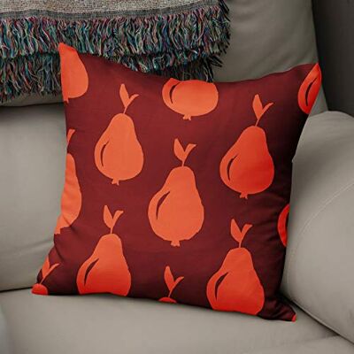 Bonamaison dekorativt kuddöverdrag orange Bordeux prydnadskuddöverdrag, heminredning örngott för vardagsrum, soffa, sovrum, storlek: 50 x 50 cm – designad och tillverkad i Turkiet Bonamaison dekorativt kuddöverdrag orange Bordeux prydnadskuddöverdrag, heminredning örngott för vardagsrum, soffa, sovrum, storlek: 50 x 50 cm – designad och tillverkad i Turkiet