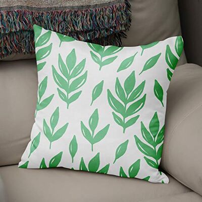 Bonamaison dekorativt kuddöverdrag bensingrönt och vitt, prydnadskuddöverdrag, heminredning örngott för vardagsrum, soffa, sovrum, storlek: 43 x 43 cm designad och tillverkad i Turkiet Bonamaison dekorativt kuddöverdrag bensingrönt och vitt, prydnadskuddöverdrag, heminredning örngott för vardagsrum, soffa, sovrum, storlek: 43 x 43 cm designad och tillverkad i Turkiet