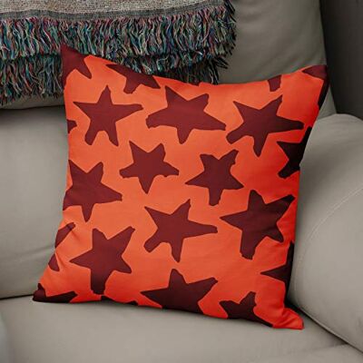 Bonamaison dekorativt kuddöverdrag orange Bordeux prydnadskuddöverdrag, heminredning örngott för vardagsrum, soffa, sovrum, storlek: 50 x 50 cm – designad och tillverkad i Turkiet Bonamaison dekorativt kuddöverdrag orange Bordeux prydnadskuddöverdrag, heminredning örngott för vardagsrum, soffa, sovrum, storlek: 50 x 50 cm – designad och tillverkad i Turkiet