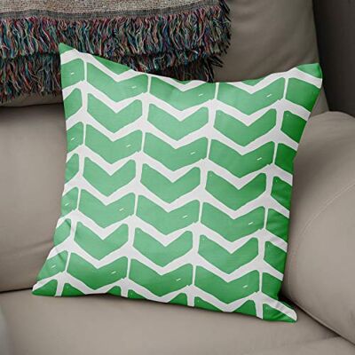 Bonamaison dekorativt kuddöverdrag bensingrönt och vitt, prydnadskuddöverdrag, heminredning örngott för vardagsrum, soffa, sovrum, storlek: 43 x 43 cm designad och tillverkad i Turkiet Bonamaison dekorativt kuddöverdrag bensingrönt och vitt, prydnadskuddöverdrag, heminredning örngott för vardagsrum, soffa, sovrum, storlek: 43 x 43 cm designad och tillverkad i Turkiet