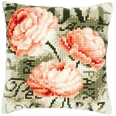 Vervaco PN-0148429 Korsstygnskudde Pion - Broderikit Vervaco PN-0148429 Korsstygnskudde Pion - Broderikit