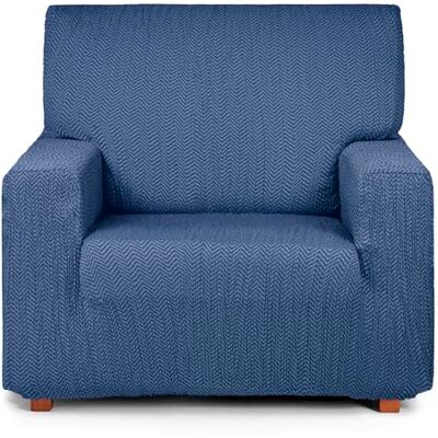 Eysa Ljus elastisk sofföverdrag 1-sits blå Eysa Ljus elastisk sofföverdrag 1-sits blå