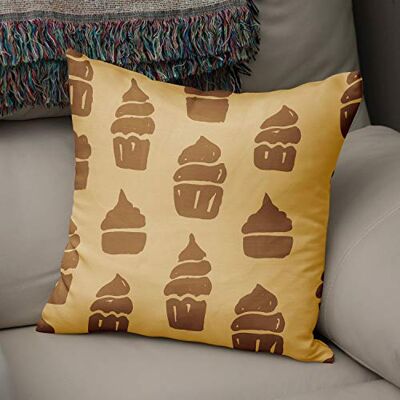 Bonamaison dekorativt kuddöverdrag bruna toner, kuddöverdrag för prydnadskudde, heminredning kuddfodral för vardagsrum, soffa, sovrum, storlek: 43 x 43 cm – designad och tillverkad i Turkiet Bonamaison dekorativt kuddöverdrag bruna toner, kuddöverdrag för prydnadskudde, heminredning kuddfodral för vardagsrum, soffa, sovrum, storlek: 43 x 43 cm – designad och tillverkad i Turkiet