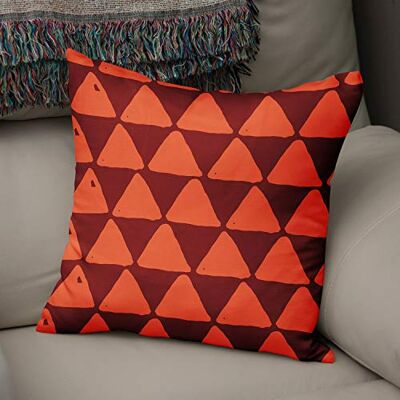 Bonamaison dekorativt kuddöverdrag orange & bordeux, prydnadskuddöverdrag, heminredning örngott för vardagsrum, soffa, sovrum, storlek: 43 x 43 cm – designad och tillverkad i Turkiet Bonamaison dekorativt kuddöverdrag orange & bordeux, prydnadskuddöverdrag, heminredning örngott för vardagsrum, soffa, sovrum, storlek: 43 x 43 cm – designad och tillverkad i Turkiet