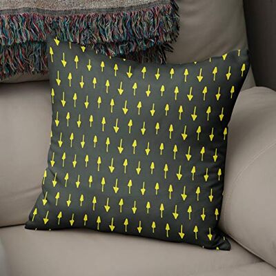 Bonamaison dekorativt kuddöverdrag neon gul & rök, prydnadskuddöverdrag, heminredning örngott för vardagsrum, soffa, sovrum, storlek: 43 x 43 cm designad och tillverkad i Turkiet Bonamaison dekorativt kuddöverdrag neon gul & rök, prydnadskuddöverdrag, heminredning örngott för vardagsrum, soffa, sovrum, storlek: 43 x 43 cm designad och tillverkad i Turkiet