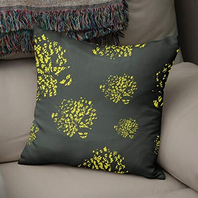 Bonamaison dekorativt kuddöverdrag neon gul & rök, prydnadskuddöverdrag, heminredning örngott för vardagsrum, soffa, sovrum, storlek: 43 x 43 cm designad och tillverkad i Turkiet Bonamaison dekorativt kuddöverdrag neon gul & rök, prydnadskuddöverdrag, heminredning örngott för vardagsrum, soffa, sovrum, storlek: 43 x 43 cm designad och tillverkad i Turkiet