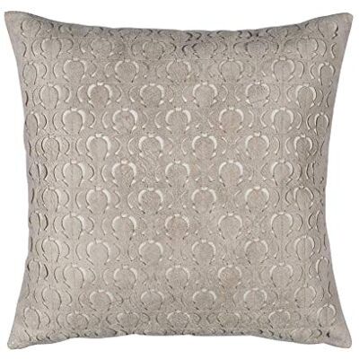 Stanley , handgjord, dekorativ, sammet touch laserskuret broderi accent hem soffa kuddöverdrag (standard, 45 x 45 cm) ljusgrå, (B) x 18 (H) tum storlek Stanley , handgjord, dekorativ, sammet touch laserskuret broderi accent hem soffa kuddöverdrag (standard, 45 x 45 cm) ljusgrå, (B) x 18 (H) tum storlek