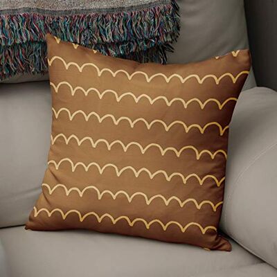 Bonamaison dekorativt kuddöverdrag bruna toner, kuddöverdrag för prydnadskudde, heminredning kuddfodral för vardagsrum, soffa, sovrum, storlek: 43 x 43 cm – designad och tillverkad i Turkiet Bonamaison dekorativt kuddöverdrag bruna toner, kuddöverdrag för prydnadskudde, heminredning kuddfodral för vardagsrum, soffa, sovrum, storlek: 43 x 43 cm – designad och tillverkad i Turkiet