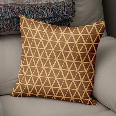 Bonamaison dekorativt kuddöverdrag bruna toner, kuddöverdrag för prydnadskudde, heminredning kuddfodral för vardagsrum, soffa, sovrum, storlek: 43 x 43 cm – designad och tillverkad i Turkiet Bonamaison dekorativt kuddöverdrag bruna toner, kuddöverdrag för prydnadskudde, heminredning kuddfodral för vardagsrum, soffa, sovrum, storlek: 43 x 43 cm – designad och tillverkad i Turkiet