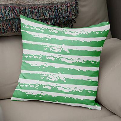 Bonamaison dekorativt kuddöverdrag bensingrönt och vitt, prydnadskuddöverdrag, heminredning örngott för vardagsrum, soffa, sovrum, storlek: 43 x 43 cm designad och tillverkad i Turkiet Bonamaison dekorativt kuddöverdrag bensingrönt och vitt, prydnadskuddöverdrag, heminredning örngott för vardagsrum, soffa, sovrum, storlek: 43 x 43 cm designad och tillverkad i Turkiet