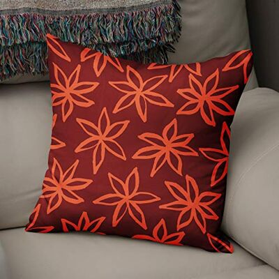 Bonamaison dekorativt kuddöverdrag orange Bordeux prydnadskuddöverdrag, heminredning örngott för vardagsrum, soffa, sovrum, storlek: 50 x 50 cm – designad och tillverkad i Turkiet Bonamaison dekorativt kuddöverdrag orange Bordeux prydnadskuddöverdrag, heminredning örngott för vardagsrum, soffa, sovrum, storlek: 50 x 50 cm – designad och tillverkad i Turkiet