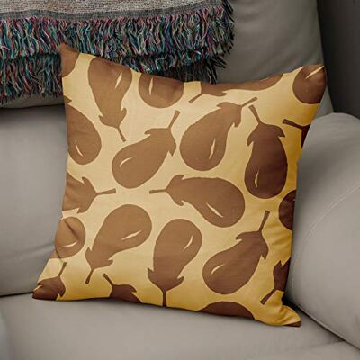 Bonamaison dekorativt kuddöverdrag bruna toner, kuddöverdrag för prydnadskudde, heminredning kuddfodral för vardagsrum, soffa, sovrum, storlek: 43 x 43 cm – designad och tillverkad i Turkiet Bonamaison dekorativt kuddöverdrag bruna toner, kuddöverdrag för prydnadskudde, heminredning kuddfodral för vardagsrum, soffa, sovrum, storlek: 43 x 43 cm – designad och tillverkad i Turkiet