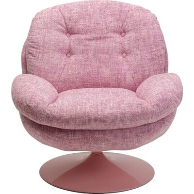 Kare Design Roterande fåtölj Cosy, rosa, 84 x 81 x 83 cm, sitthöjd 46 cm, vridbar 360°, retrofåtölj, sittmöbler, vardagsrum Kare Design Roterande fåtölj Cosy, rosa, 84 x 81 x 83 cm, sitthöjd 46 cm, vridbar 360°, retrofåtölj, sittmöbler, vardagsrum